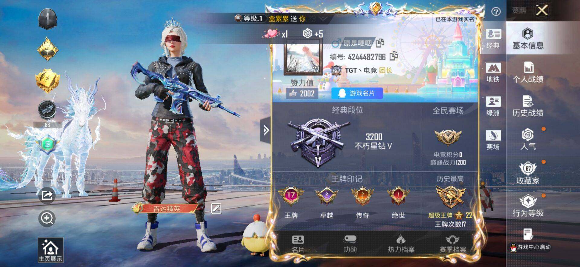 HPQM4165824和平精英账号详情图3