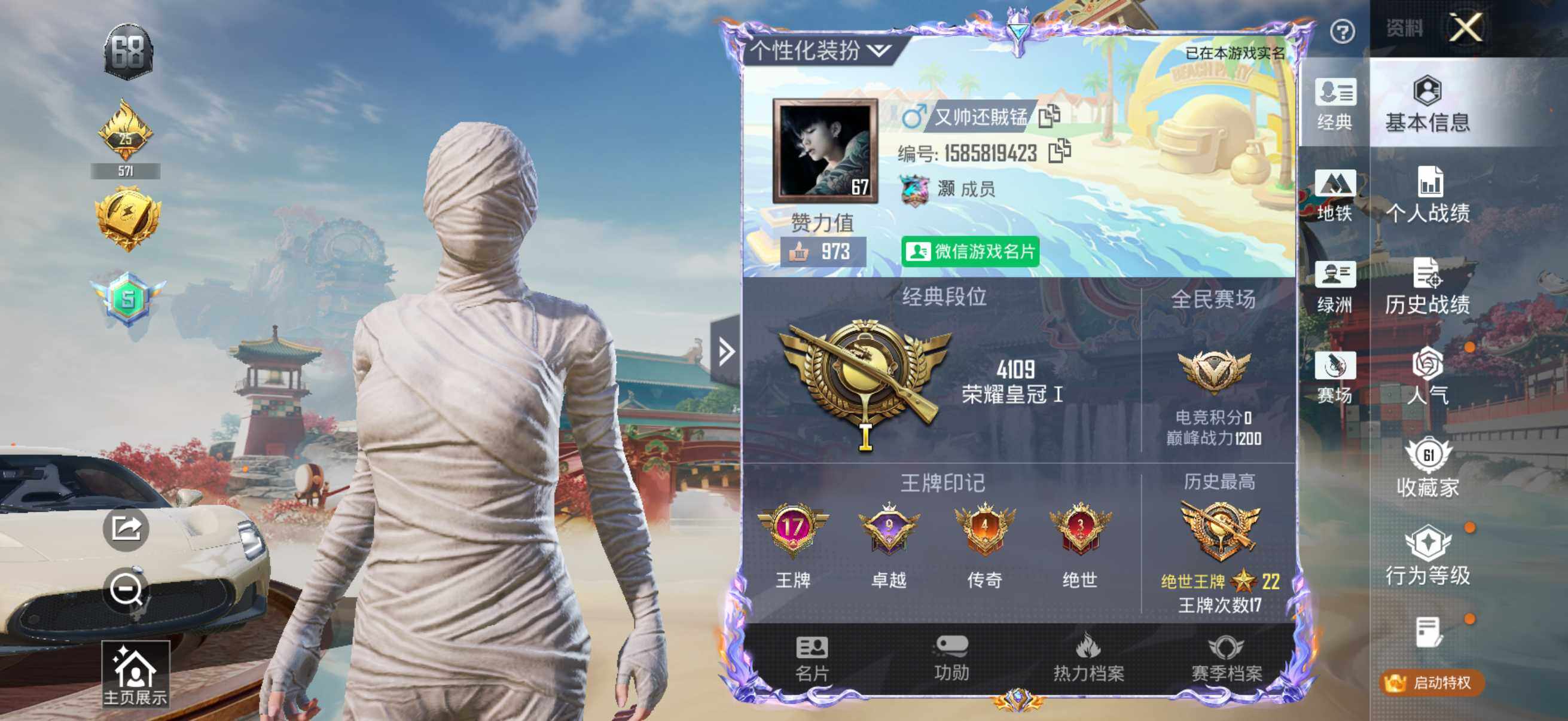 HPQM4166027和平精英账号详情图15