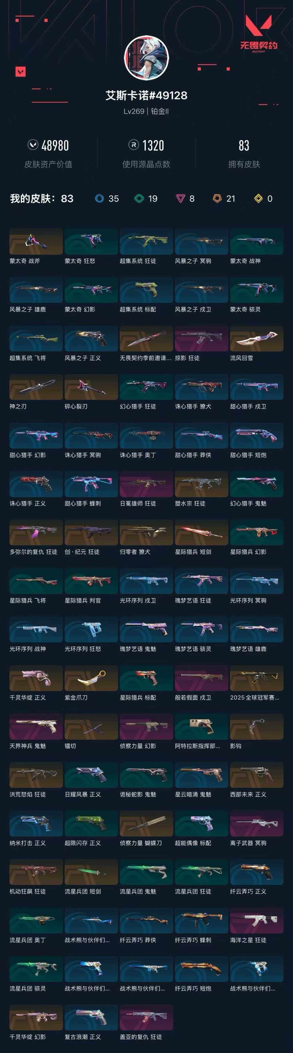 WWQXL429751无畏契约账号详情图5