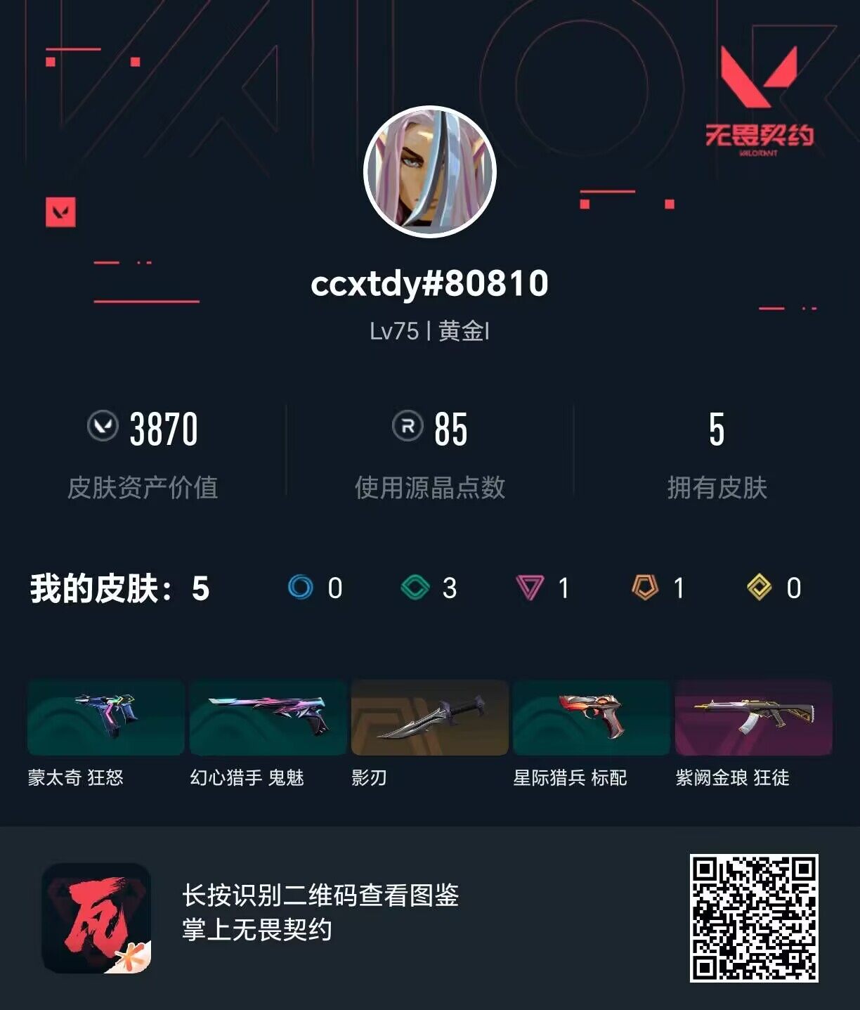WWQEY429899无畏契约账号详情图3