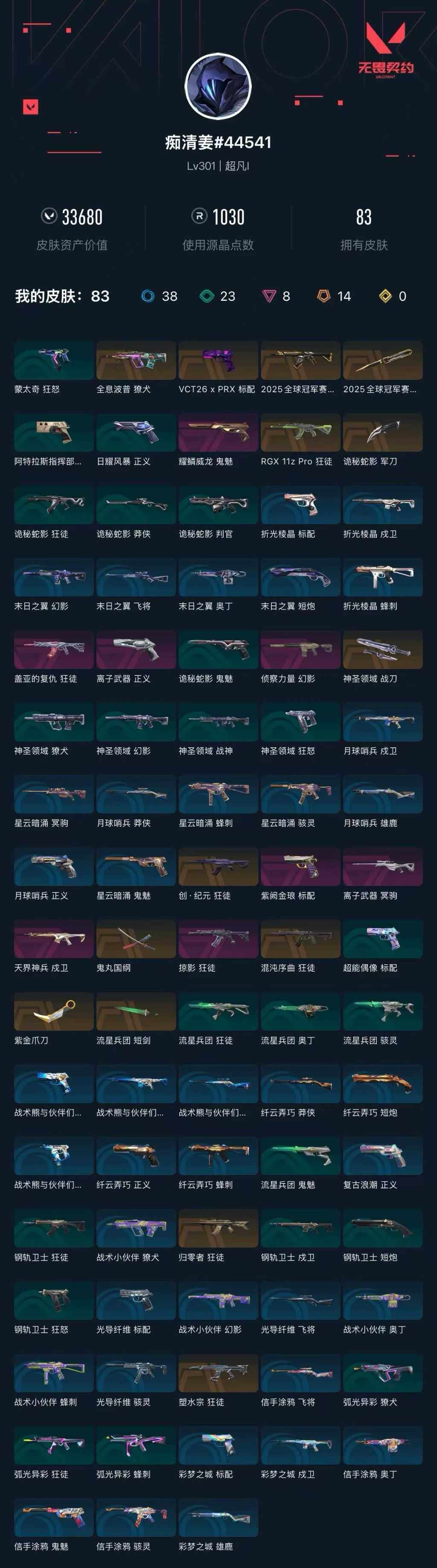 WWQXL429771无畏契约账号详情图6