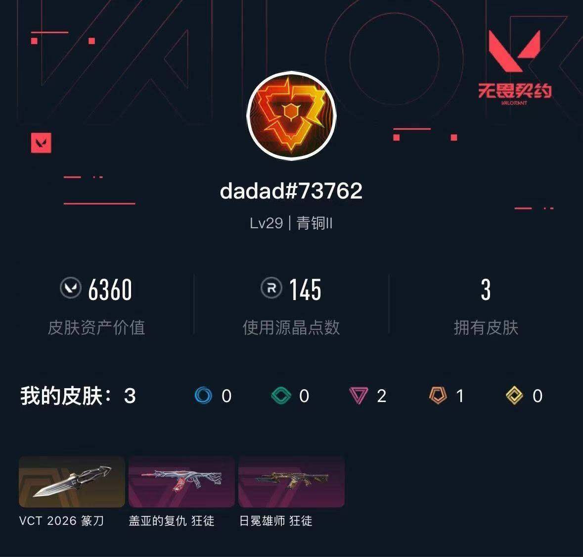 WWQXL429773无畏契约账号详情图3