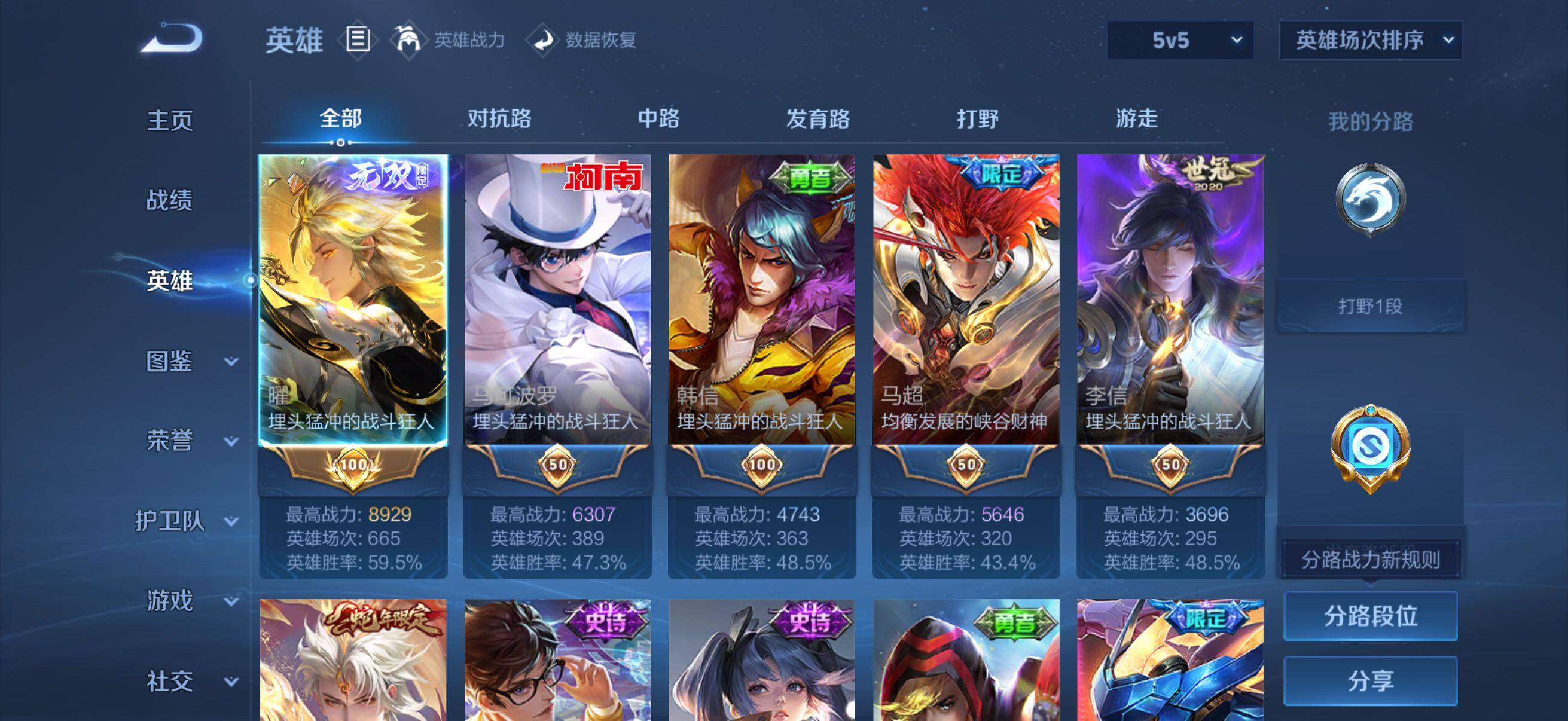 WZQM4300212王者荣耀账号详情图3 WZQM4300212王者荣耀账号详情图3