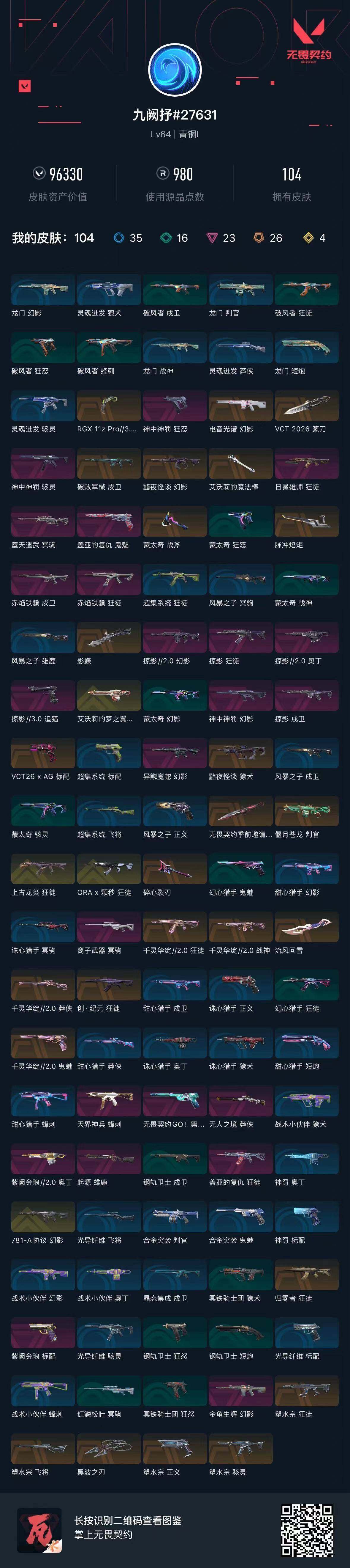 WWQEY429876无畏契约账号详情图5 WWQEY429876无畏契约账号详情图5