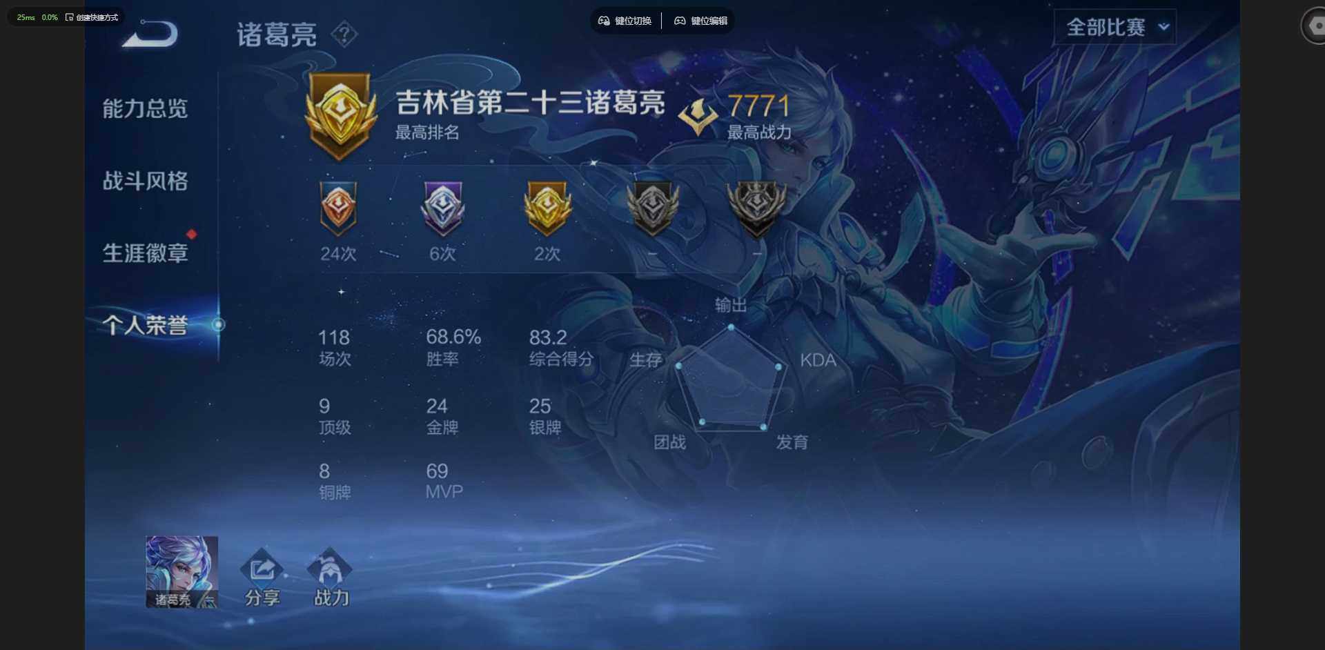 WZQM4297485王者荣耀账号详情图7 WZQM4297485王者荣耀账号详情图7