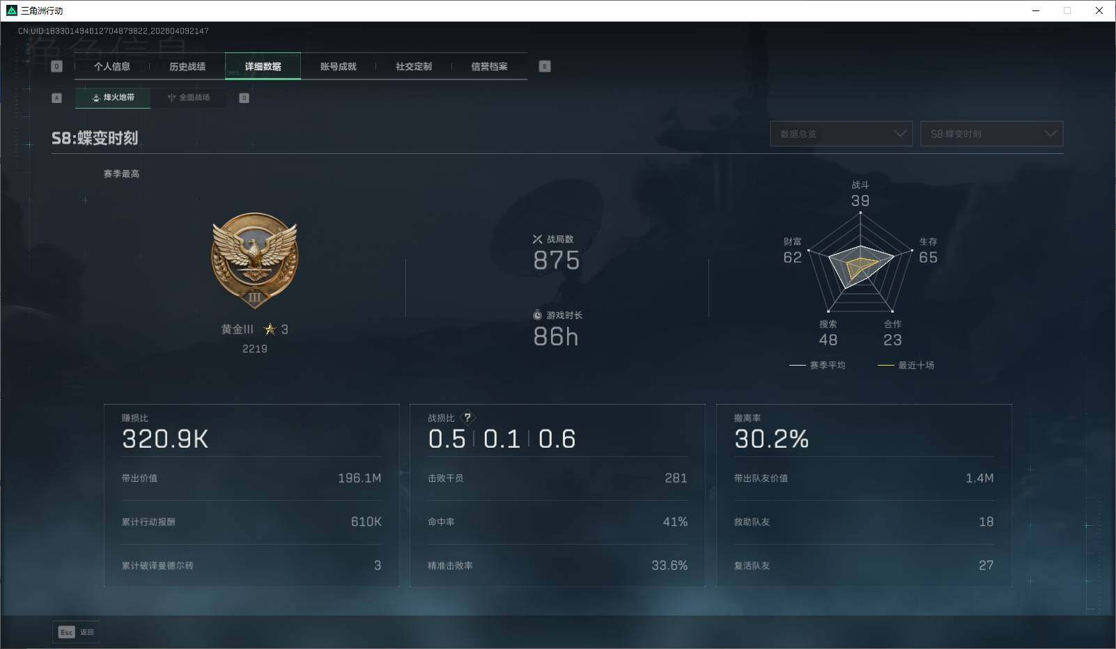 SJZQM494198三角洲行动账号详情图9