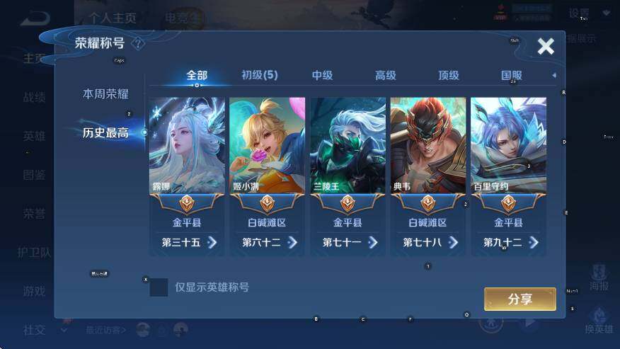 WZLX4297975王者荣耀账号详情图7