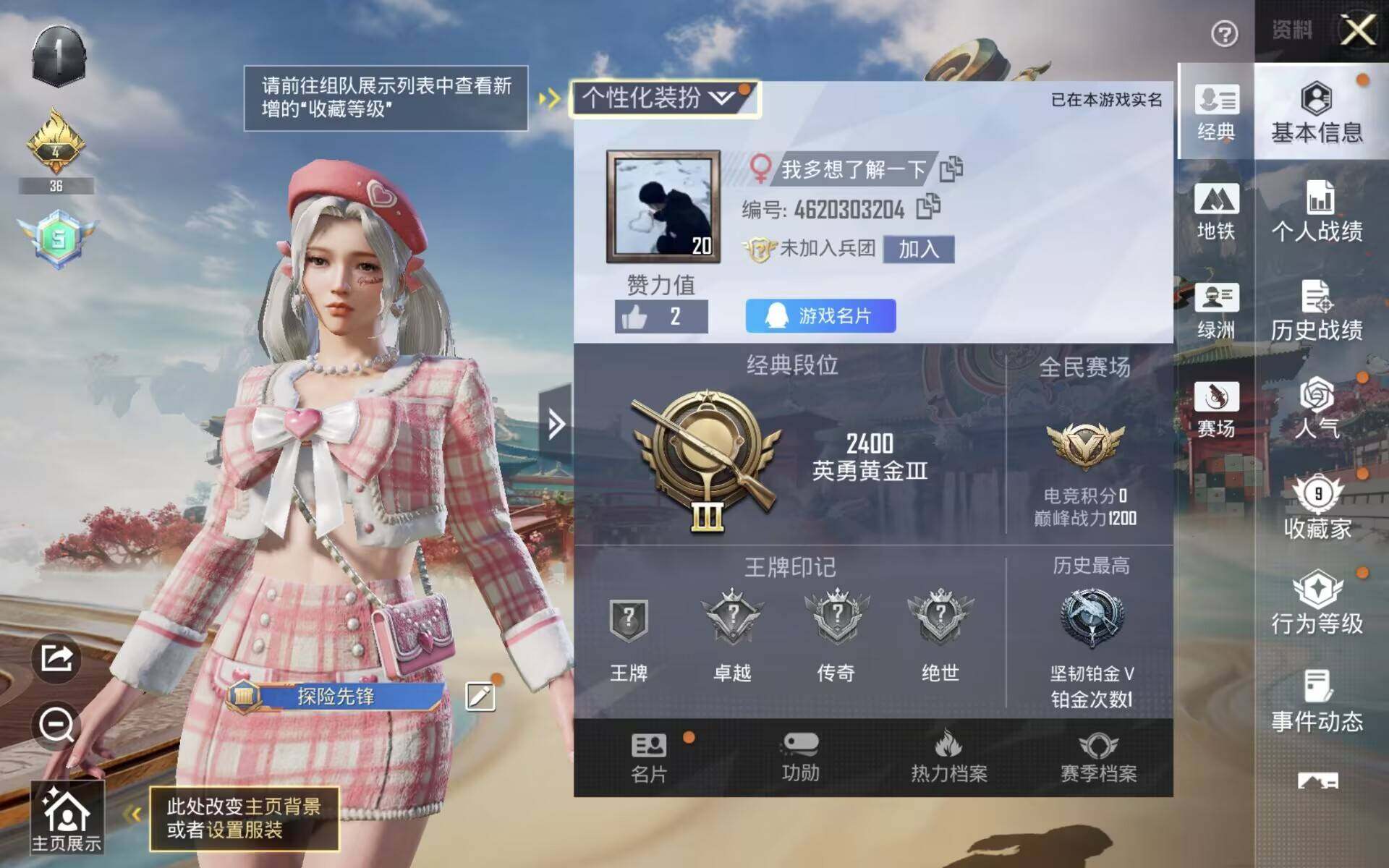 HPCMW4192374和平精英账号详情图3