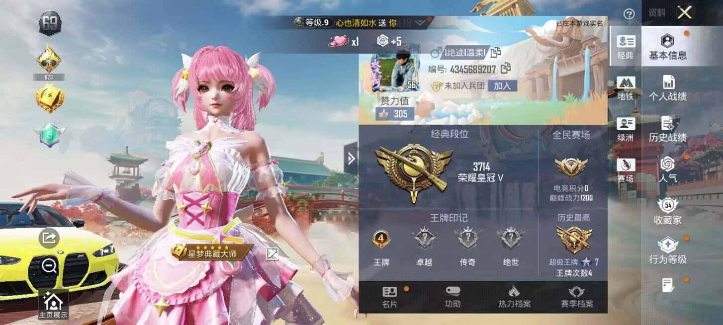 HPCMW4193393和平精英账号详情图5