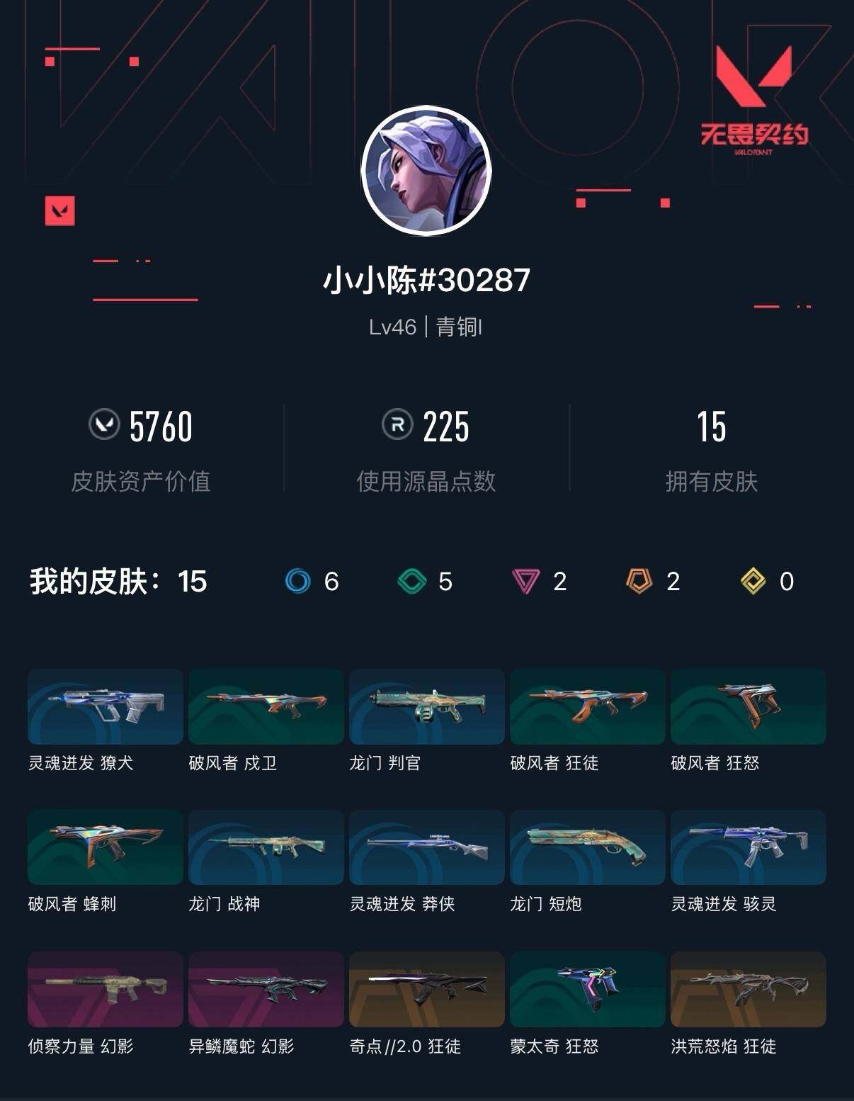 WWQXL430099无畏契约账号详情图3