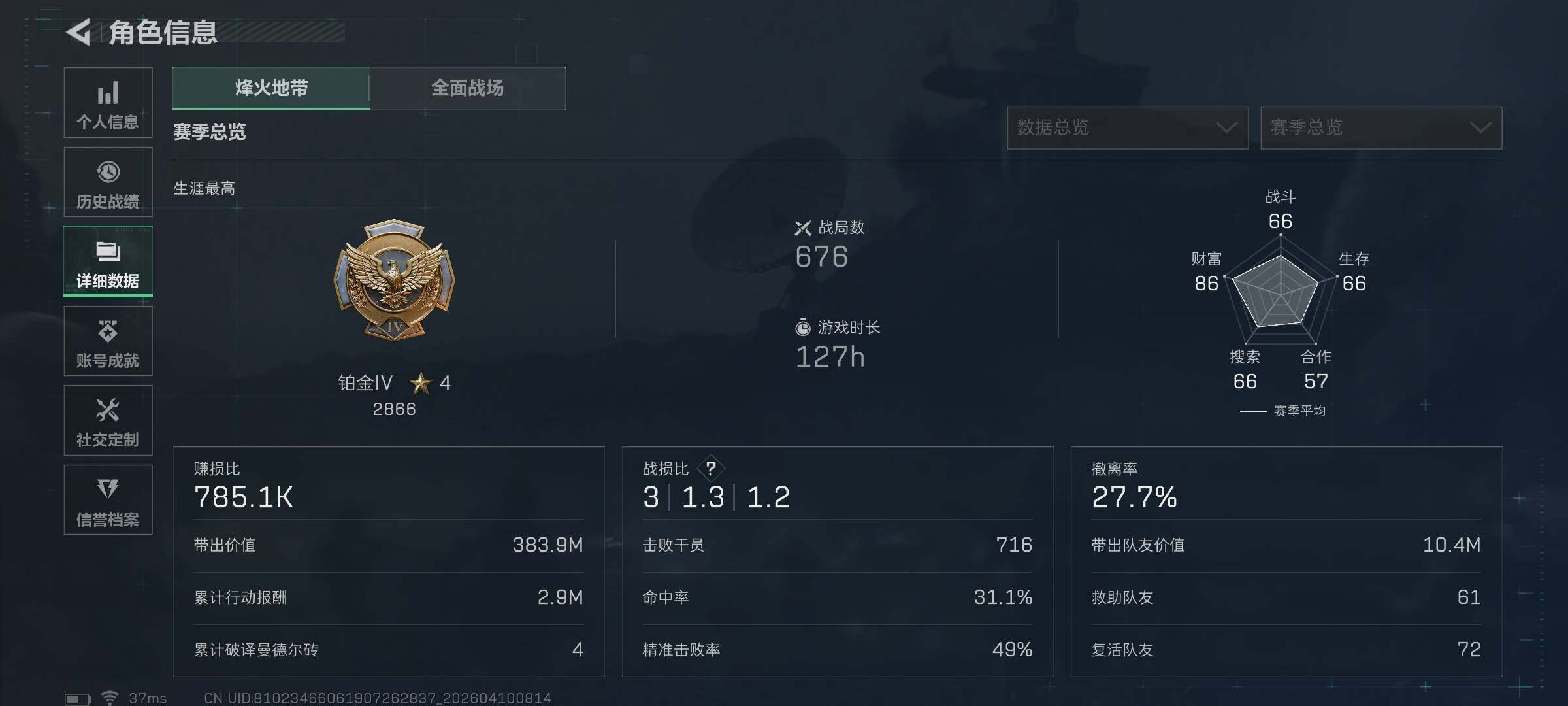 SJZEY495157三角洲行动账号详情图5