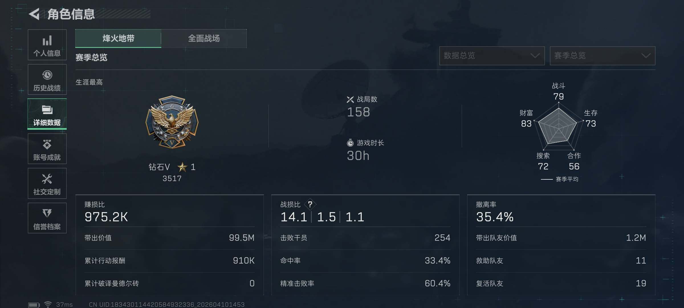 SJZEY495161三角洲行动账号详情图4 SJZEY495161三角洲行动账号详情图4