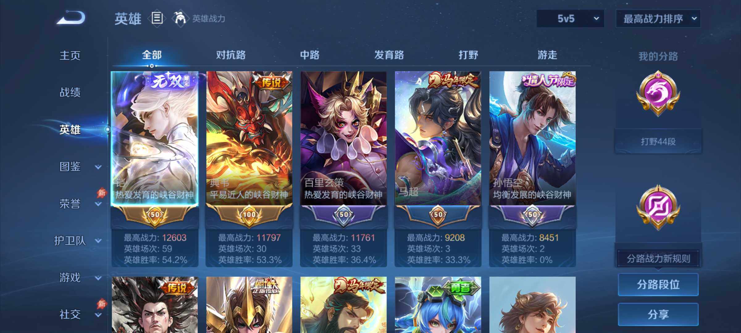 WZQM4305607王者荣耀账号详情图3