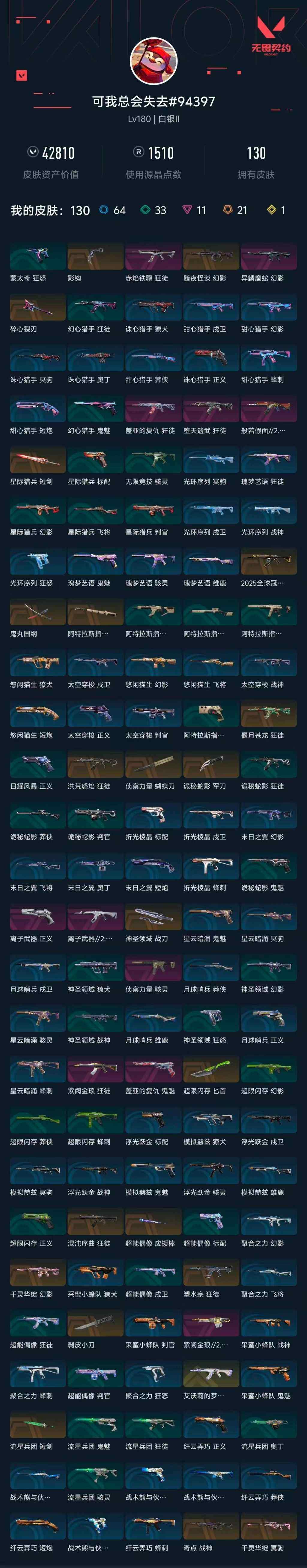 WWQXL430129无畏契约账号详情图6