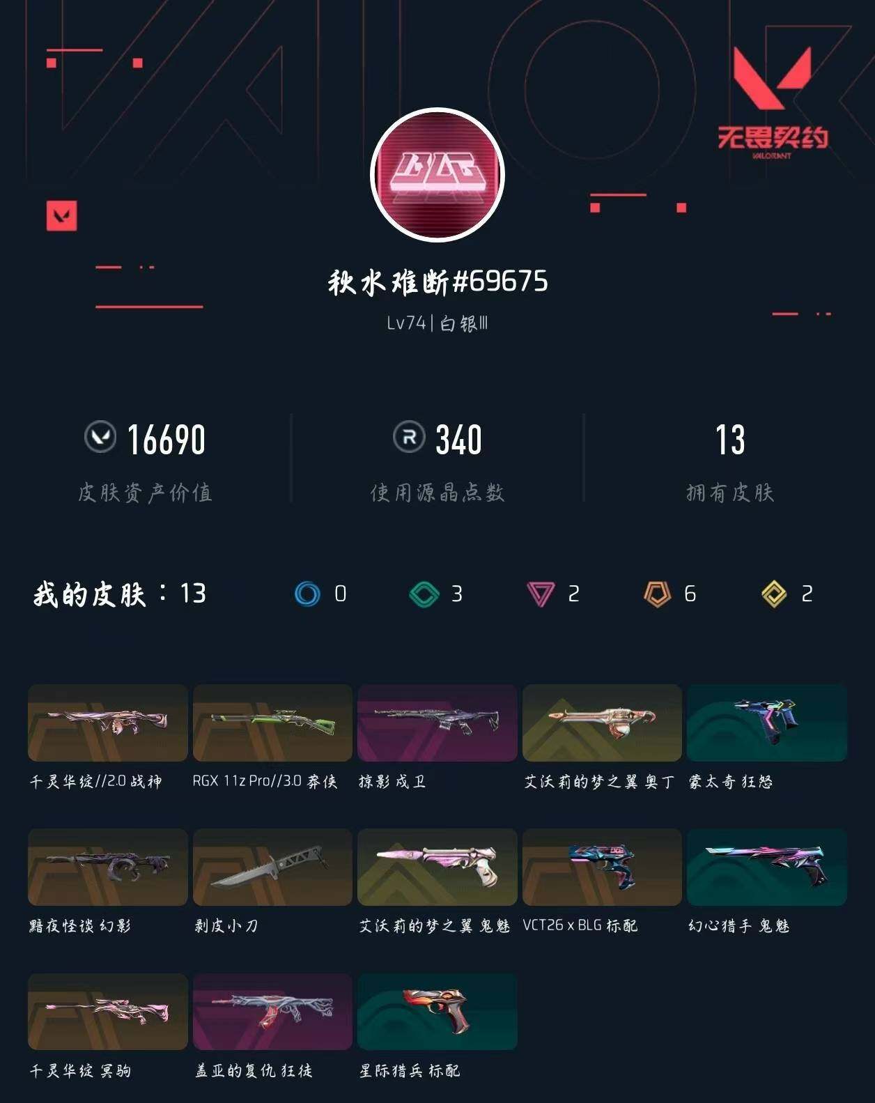 WWQXL430161无畏契约账号详情图4 WWQXL430161无畏契约账号详情图4