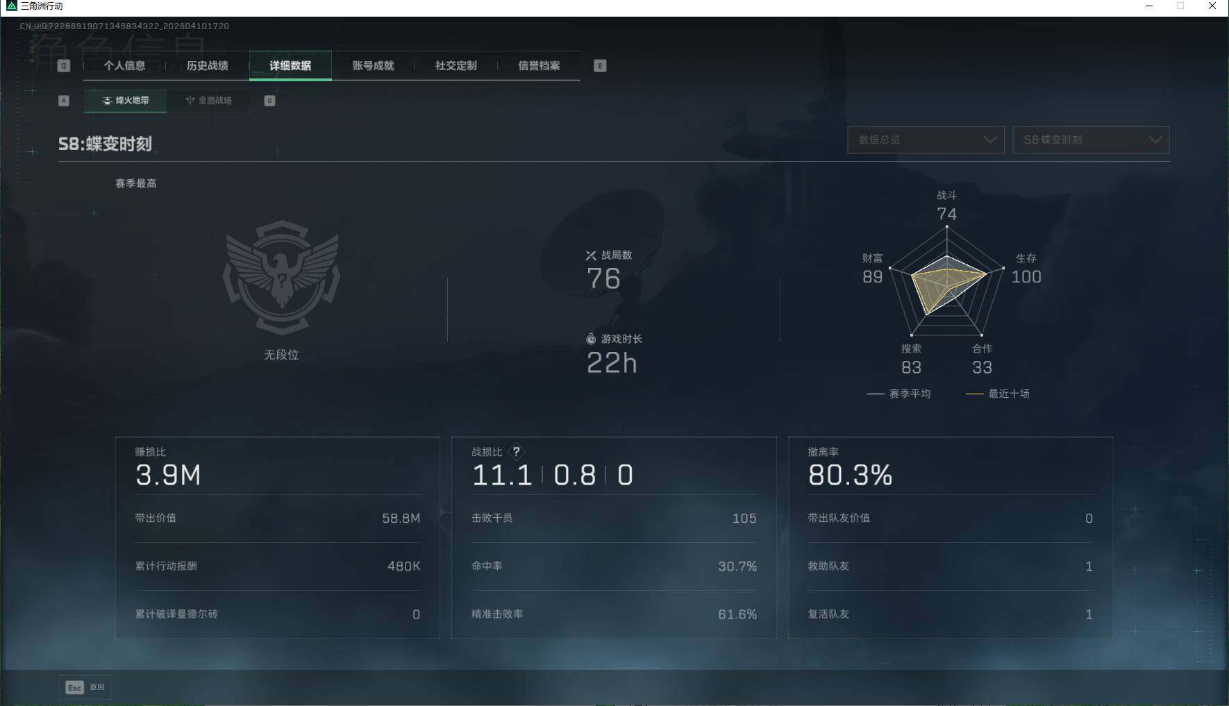 SJZEY495199三角洲行动账号详情图5 SJZEY495199三角洲行动账号详情图5