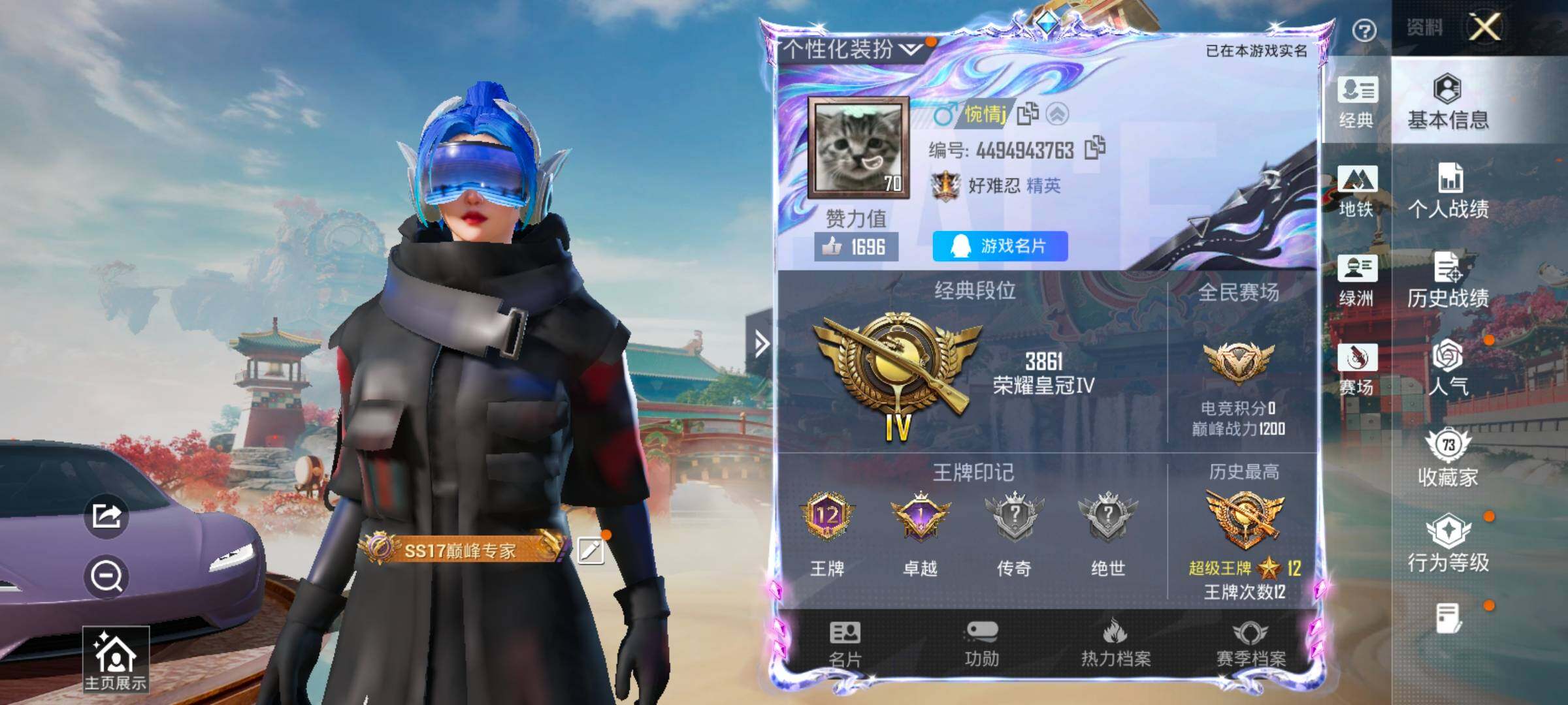 HPLX4171262和平精英账号详情图2