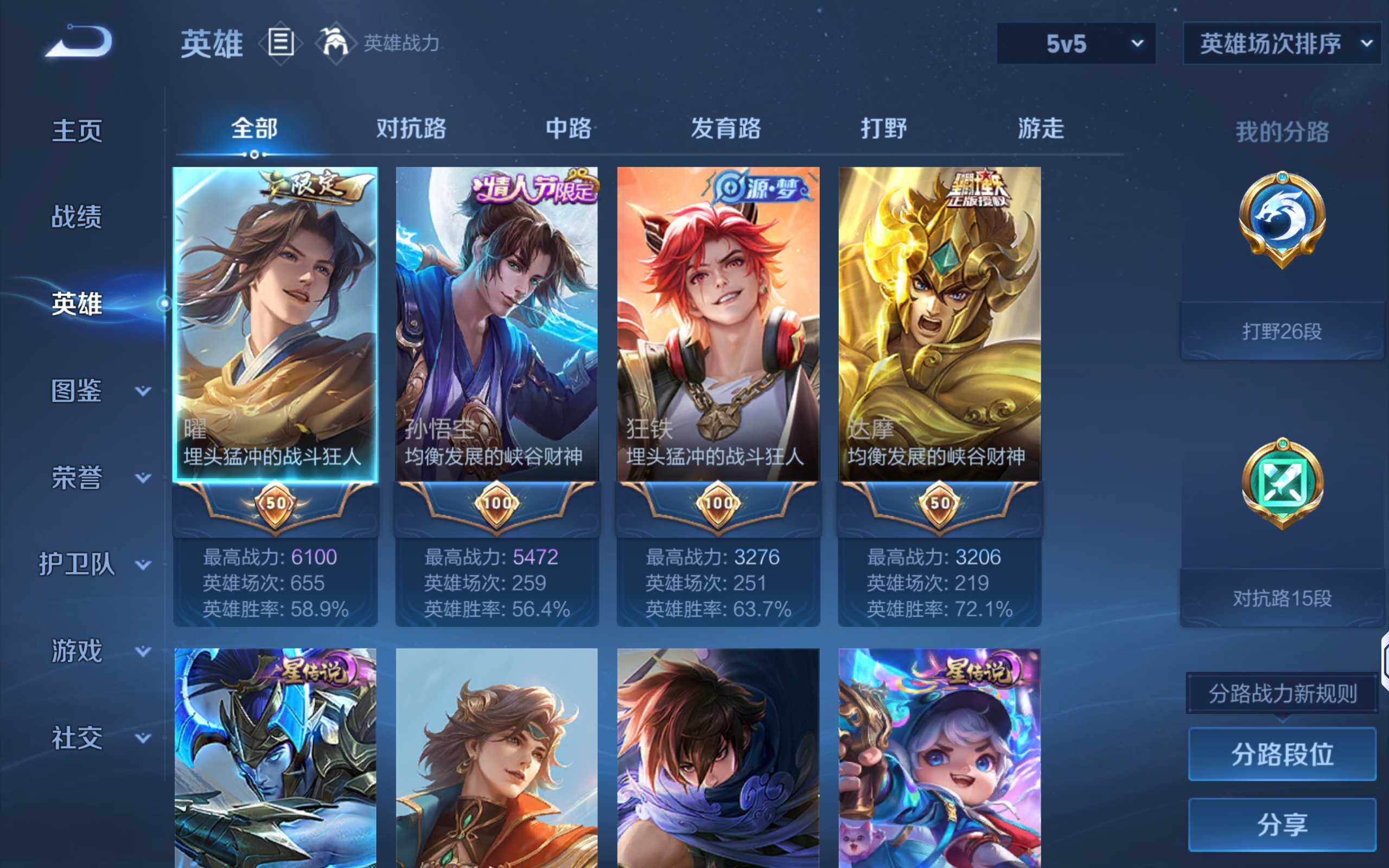 WZQM4297085王者荣耀账号详情图7