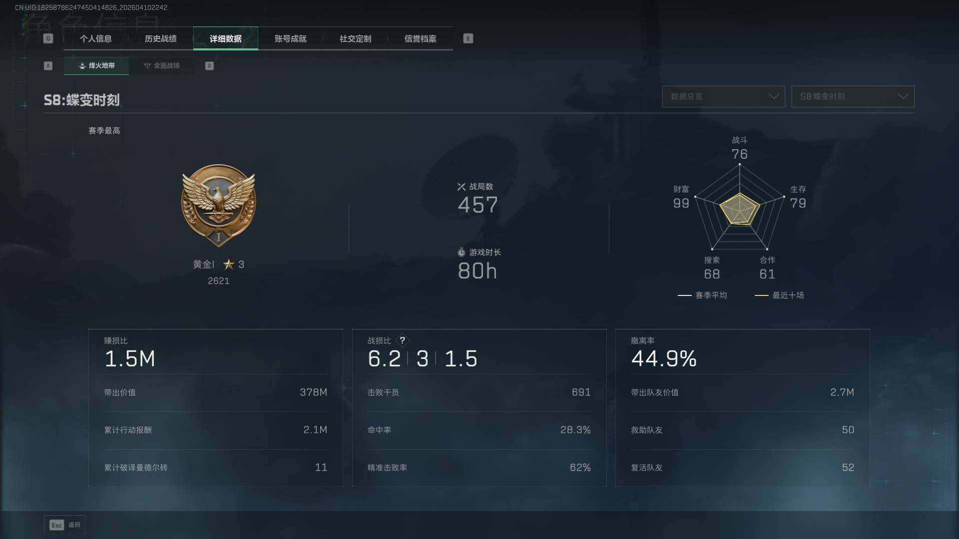 SJZEY499589三角洲行动账号详情图9