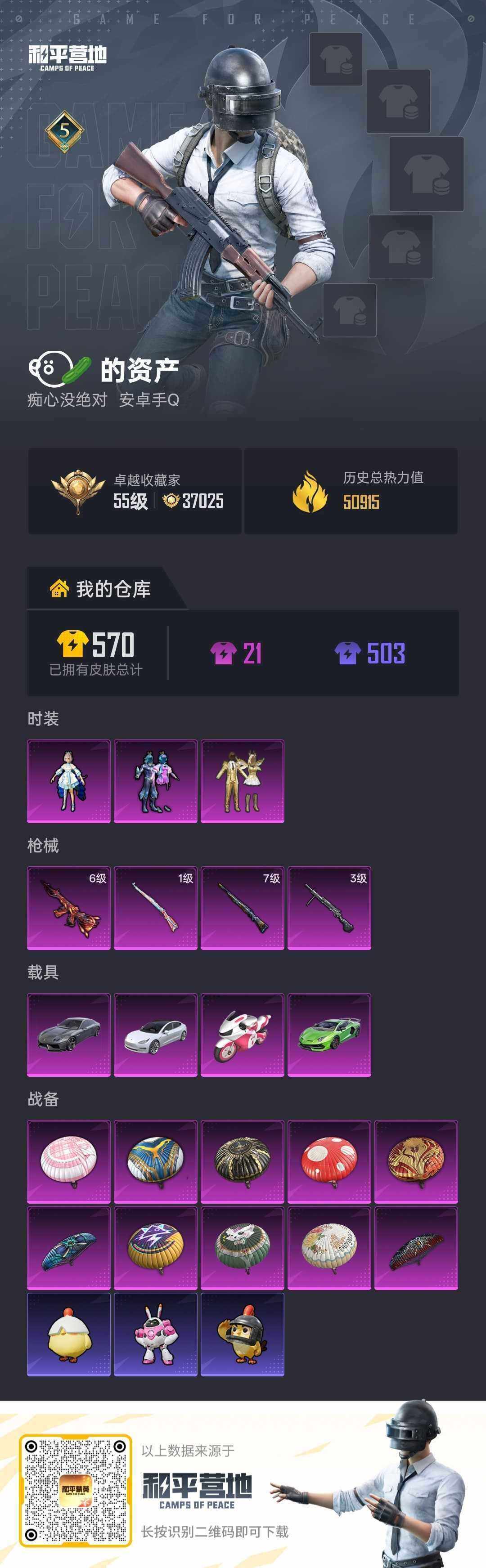 HPQM4176280和平精英账号详情图6