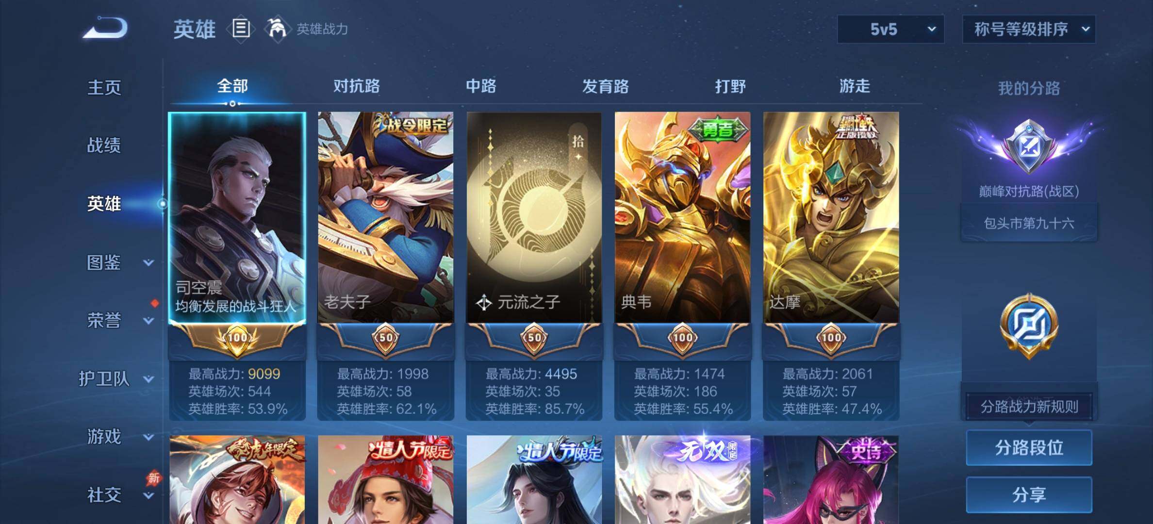 WZDN4298886王者荣耀账号详情图4