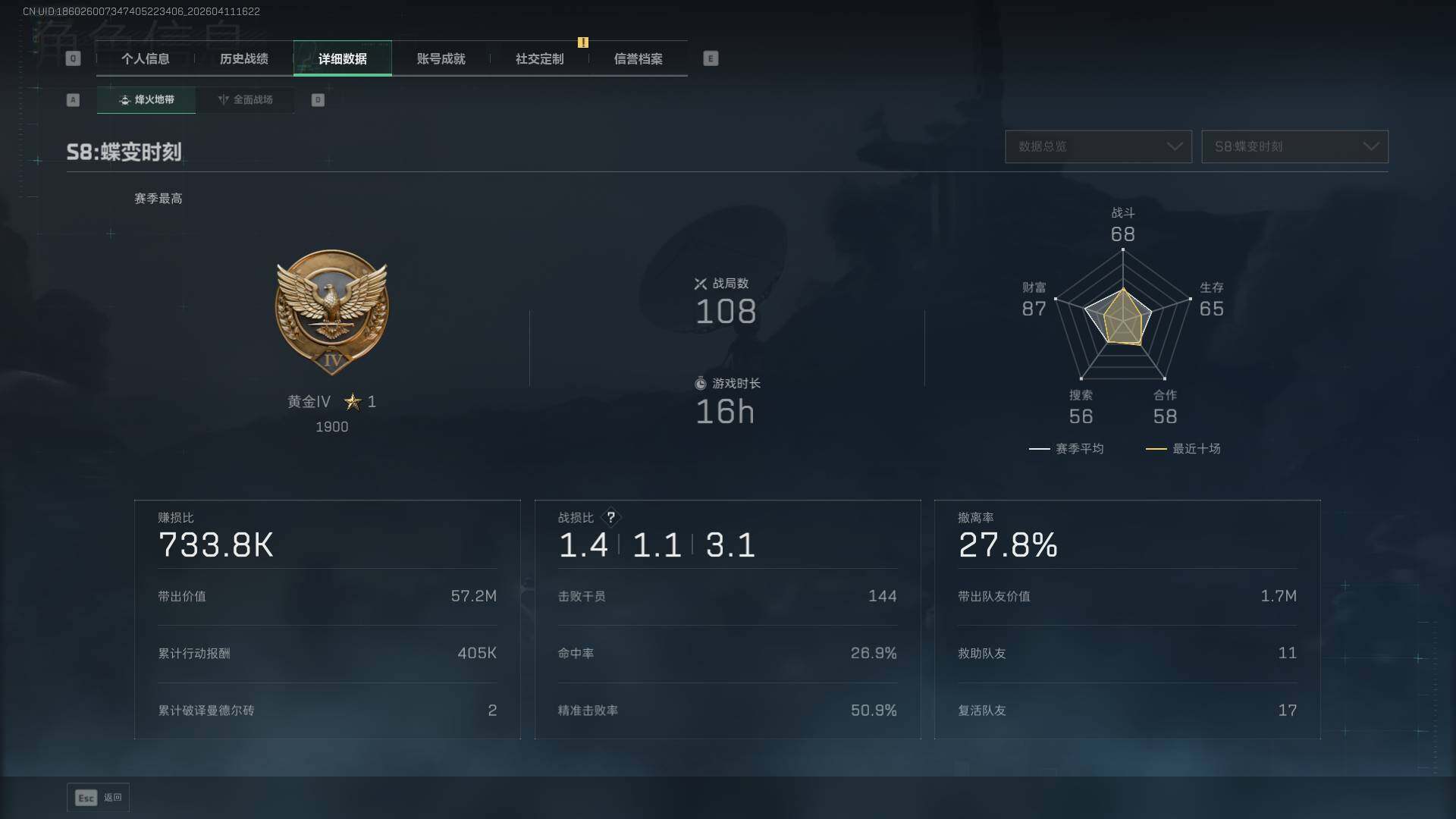 SJZEY499582三角洲行动账号详情图8