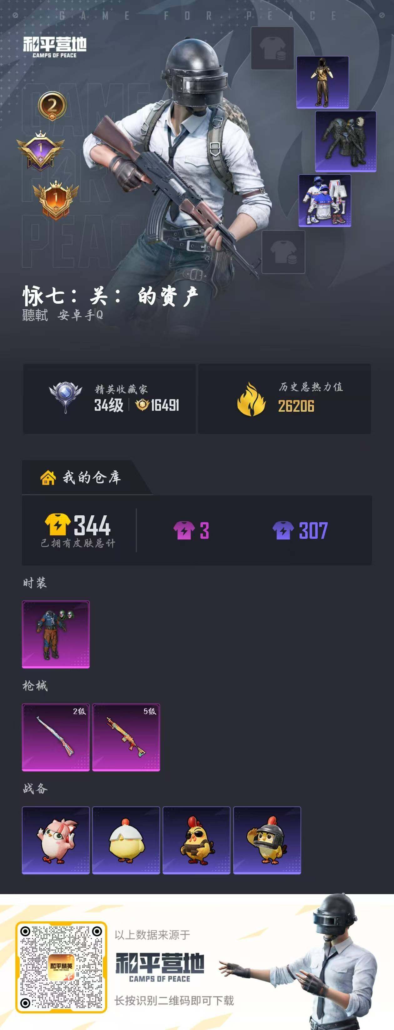 HPQM4176358和平精英账号详情图5