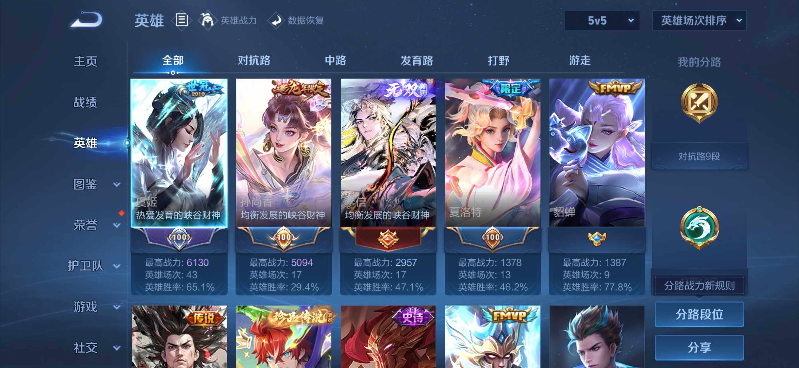 WZQM4307897王者荣耀账号详情图3