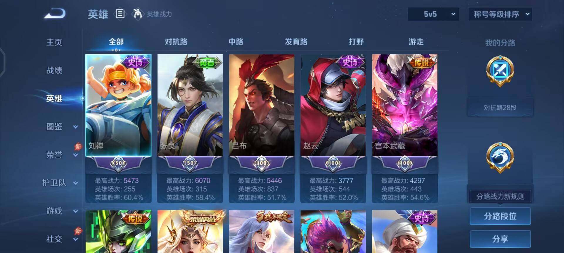 WZLX4311086王者荣耀账号详情图4