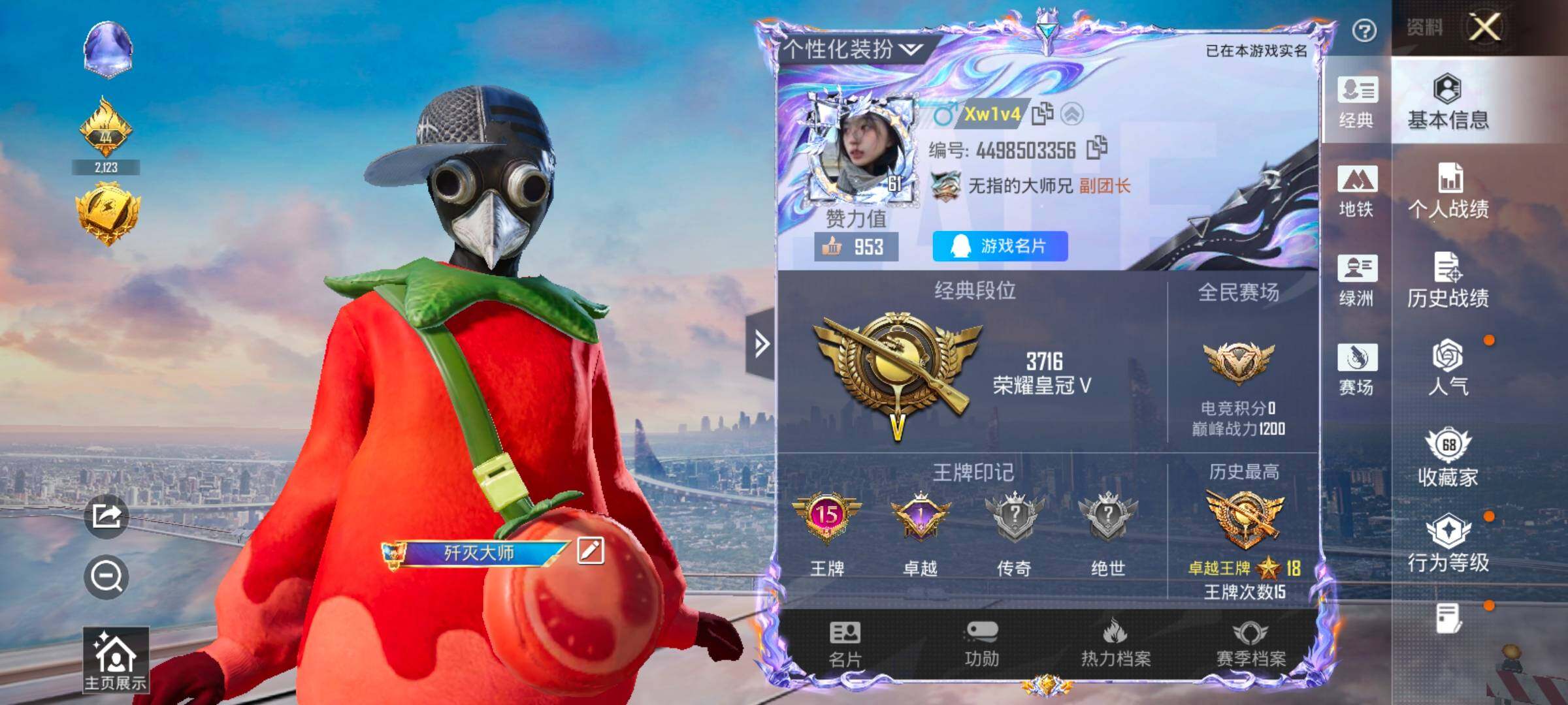 HPLX4172255和平精英账号详情图2