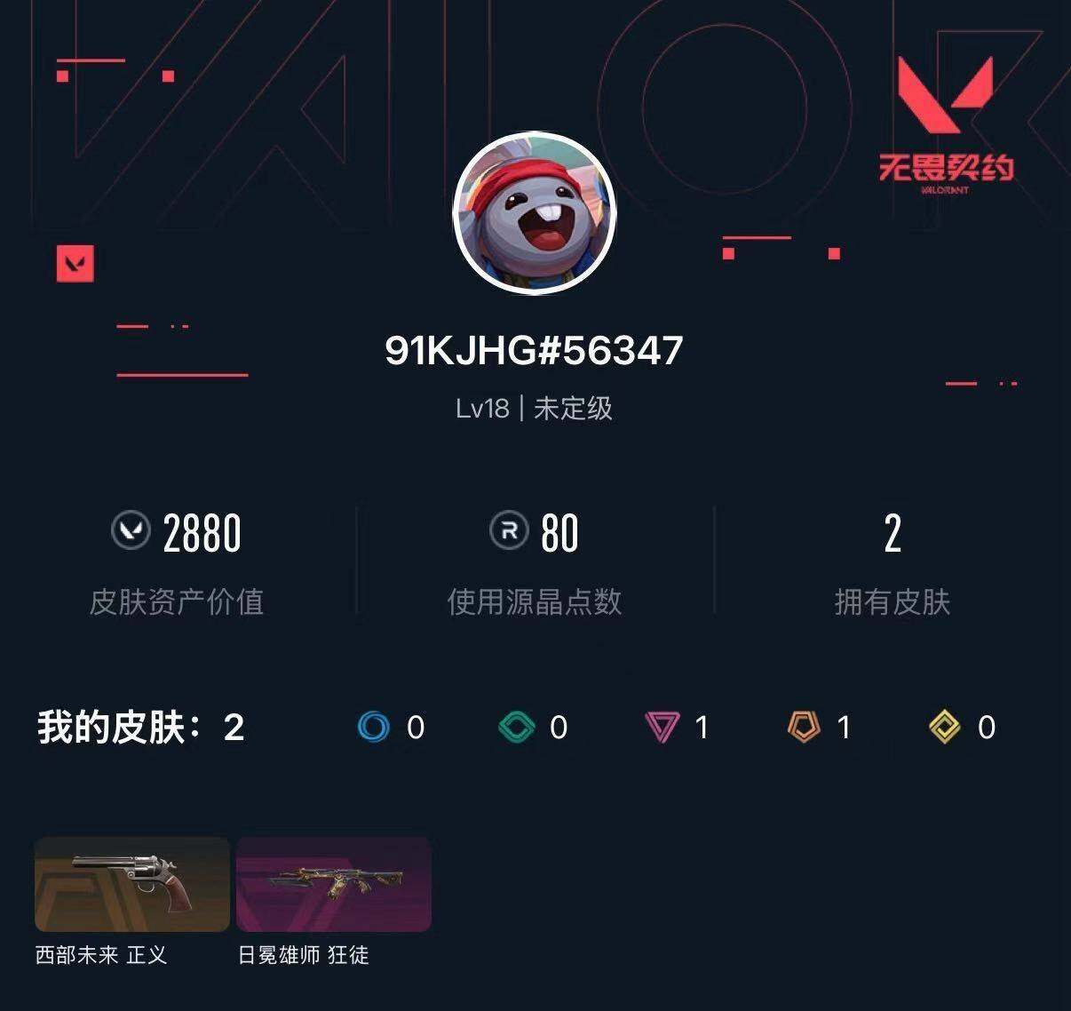 WWQXL432182无畏契约账号详情图3