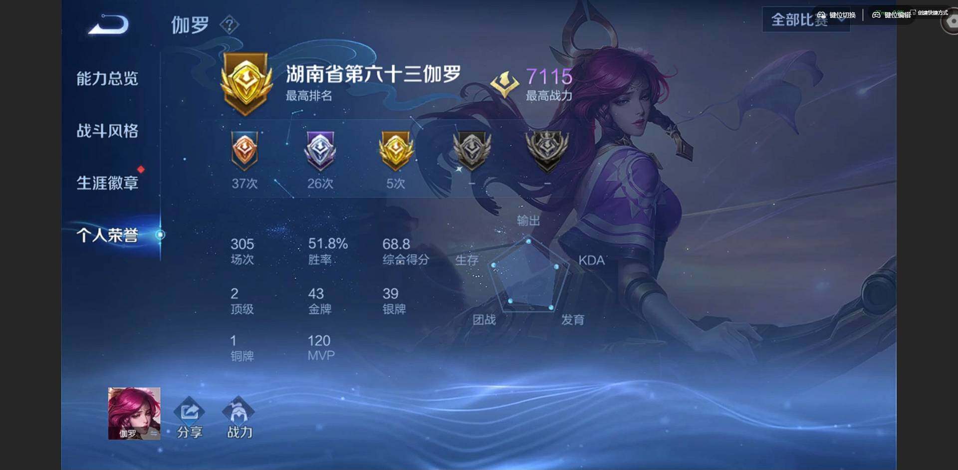 WZQM4307172王者荣耀账号详情图14