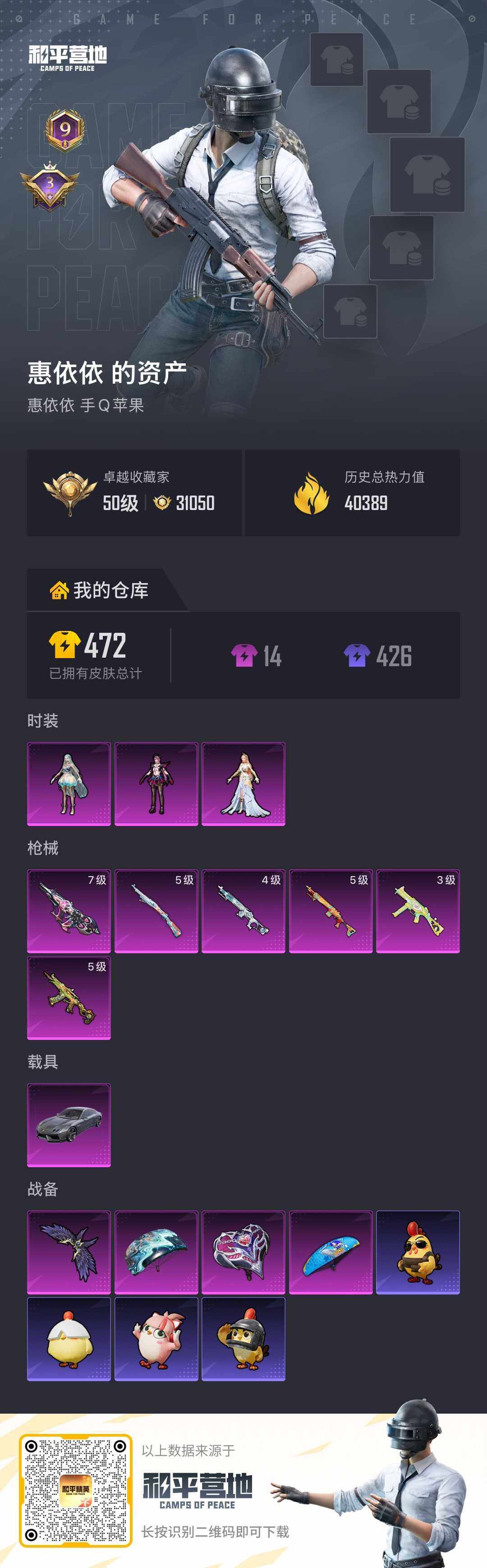 HPLE4175587和平精英账号详情图4