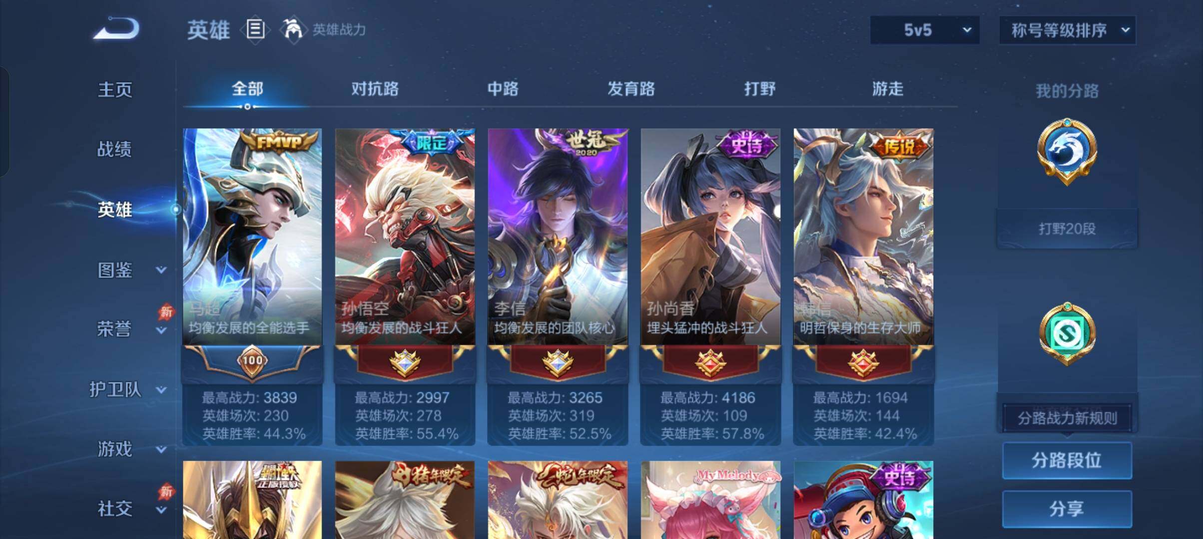 WZCMW4327818王者荣耀账号详情图6