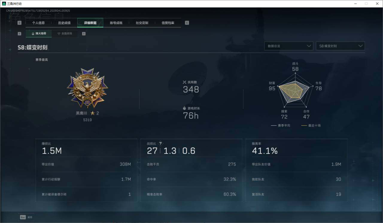 SJZEY499850三角洲行动账号详情图6