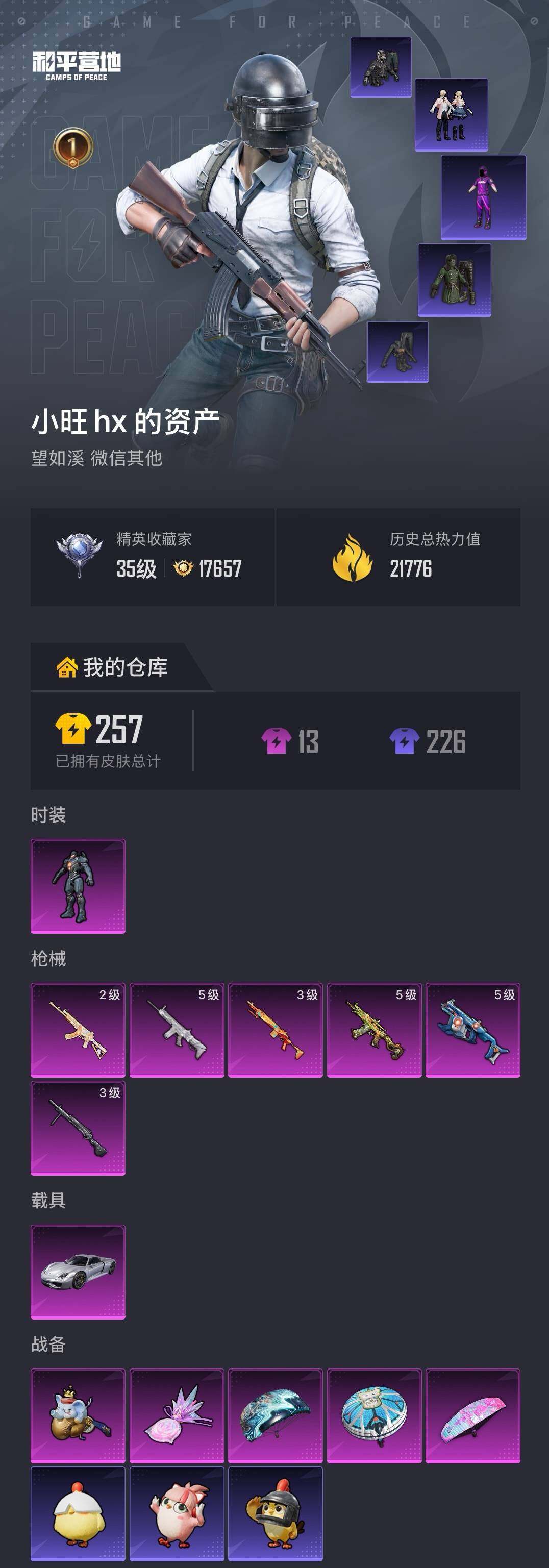 HPQM4173085和平精英账号详情图5