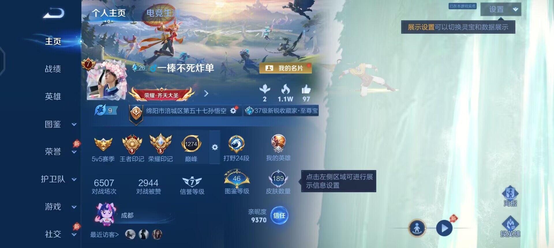 WZLX4305926王者荣耀账号详情图2