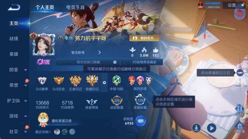 WZQM4307434王者荣耀账号详情图9