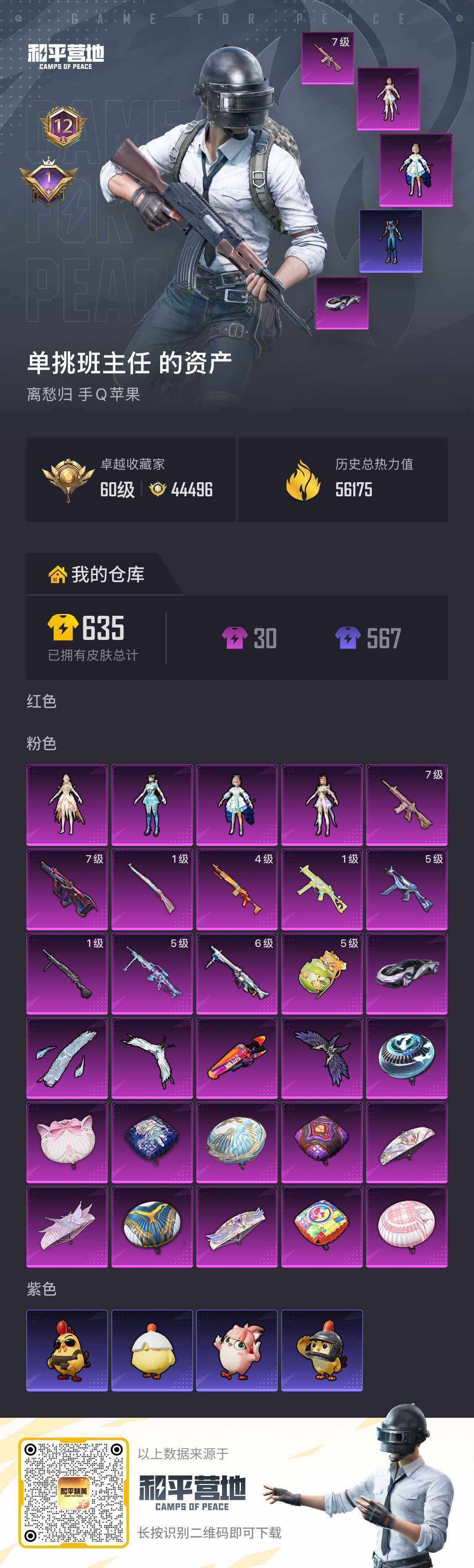 HPQM4174124和平精英账号详情图6