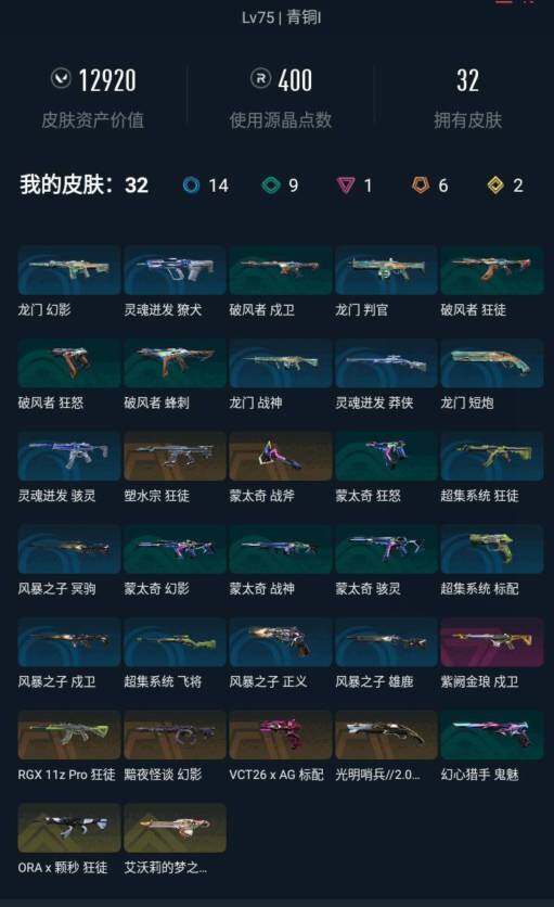 WWQEY431331无畏契约账号详情图3