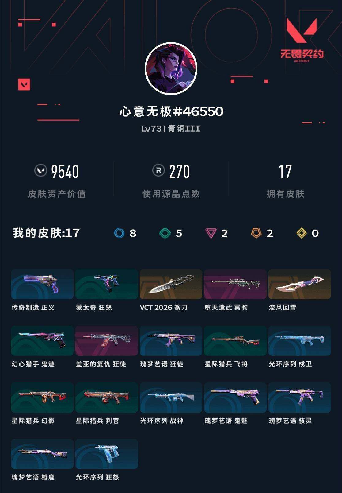 WWQXL431290无畏契约账号详情图3