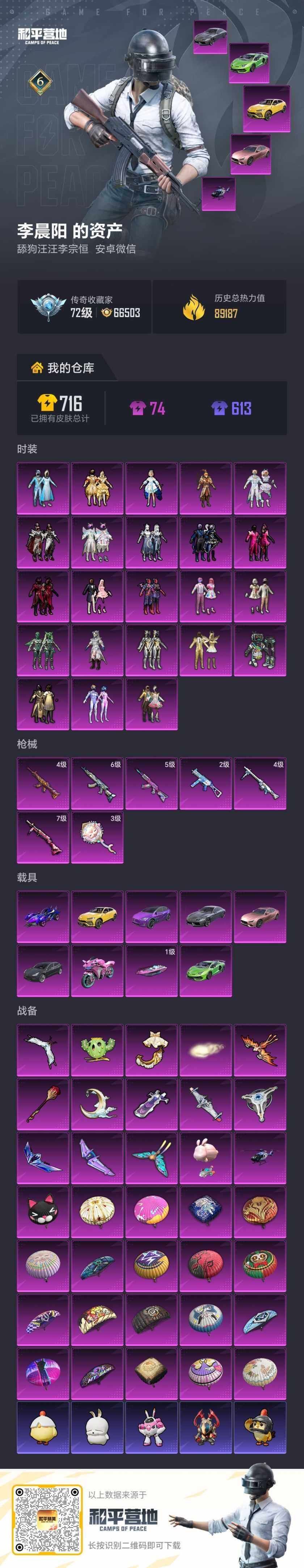 HPLE4173773和平精英账号详情图6 HPLE4173773和平精英账号详情图6