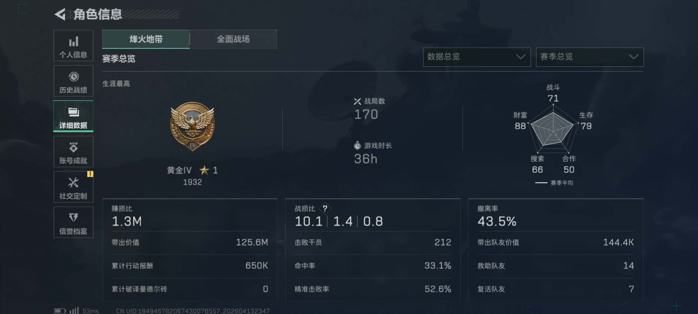 SJZQM498044三角洲行动账号详情图6