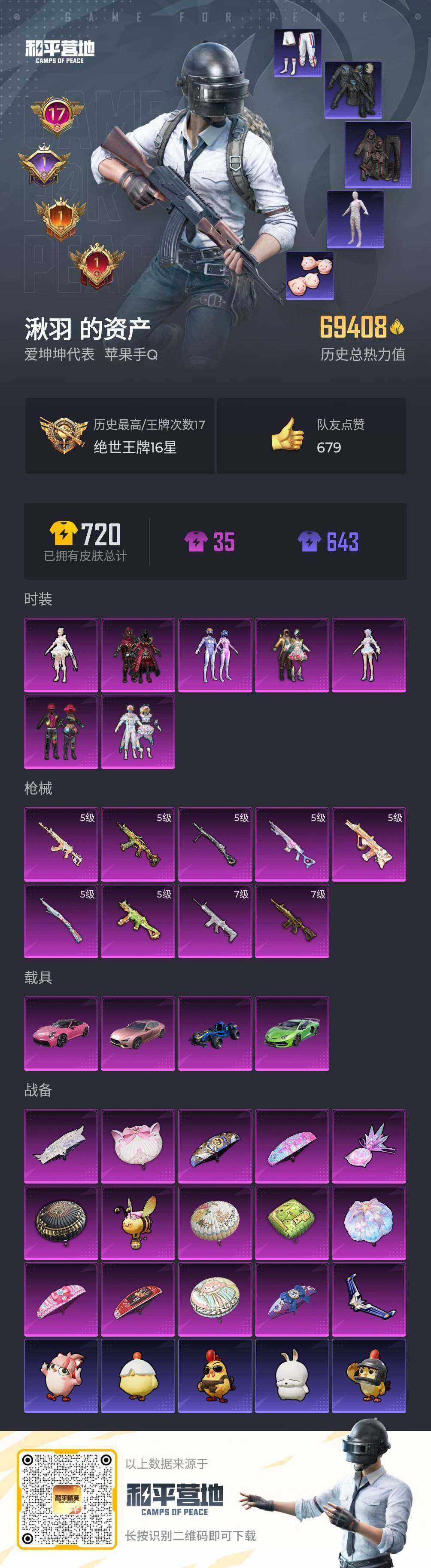 HPQM4174222和平精英账号详情图7