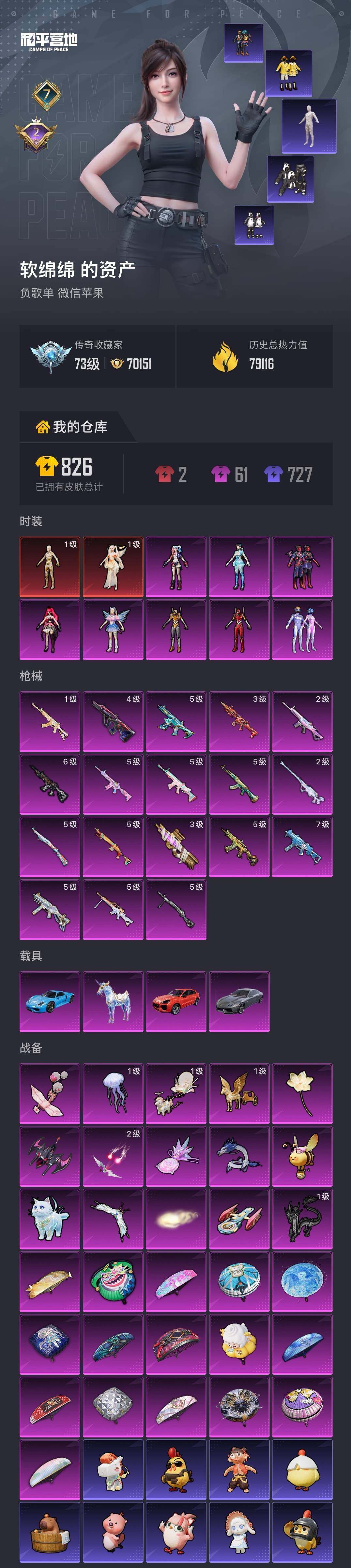 HPQM4174512和平精英账号详情图6