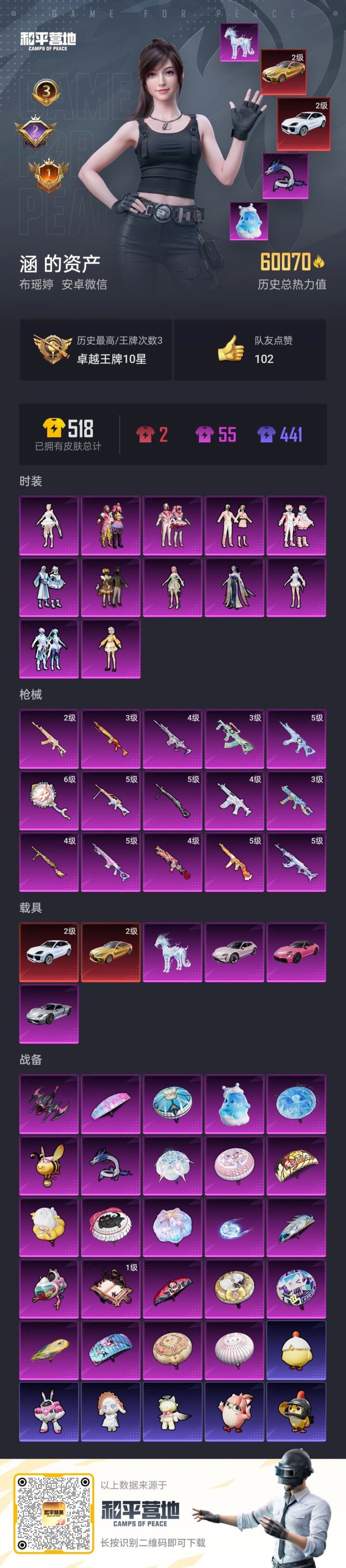 HPLX4174786和平精英账号详情图8 HPLX4174786和平精英账号详情图8