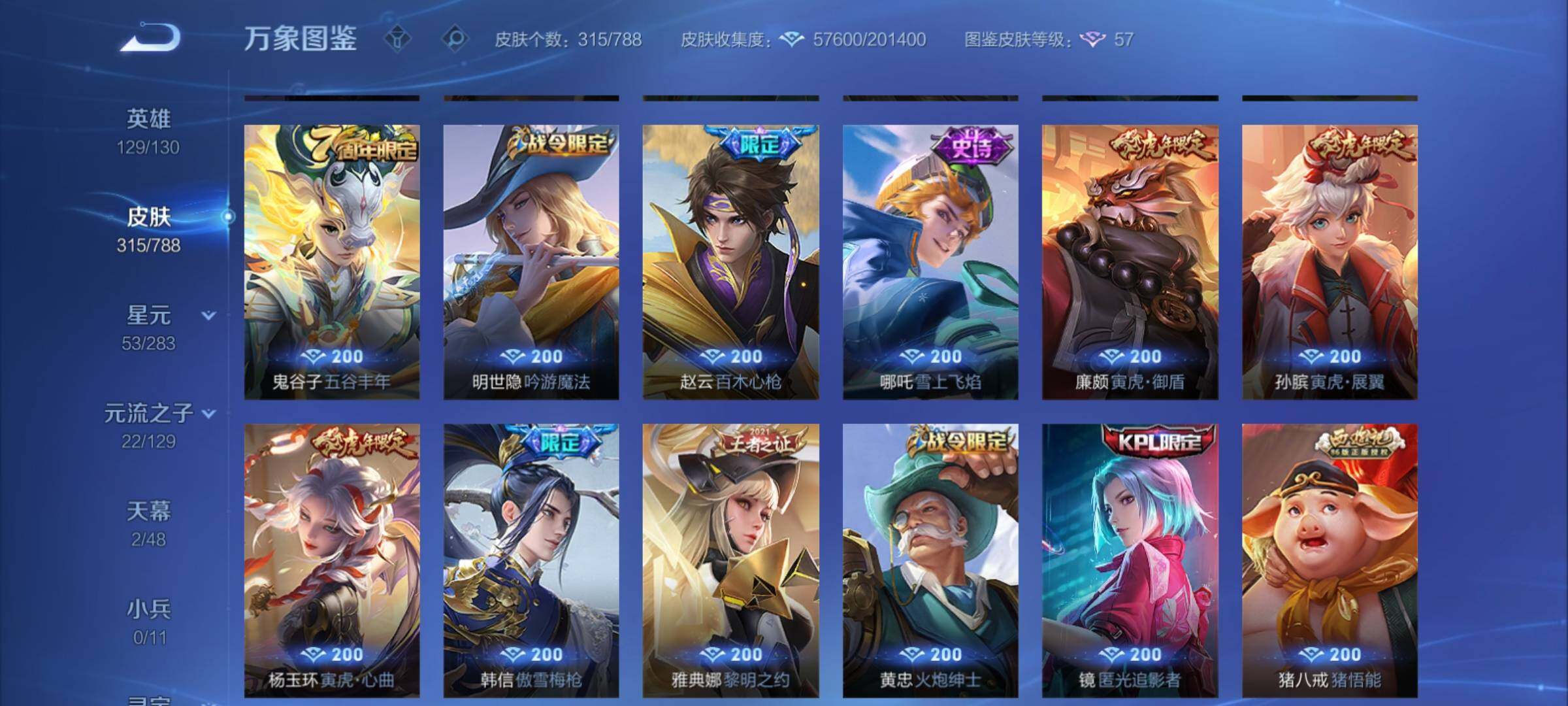 WZCMY4311494王者荣耀账号详情图14 WZCMY4311494王者荣耀账号详情图14