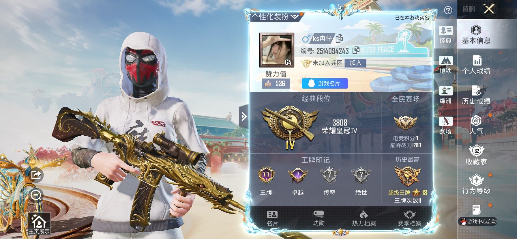 HPLX4175757和平精英账号详情图2