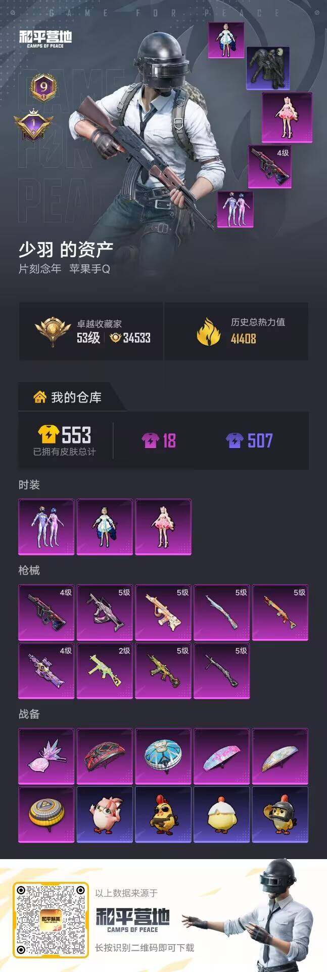 HPLX4179245和平精英账号详情图4