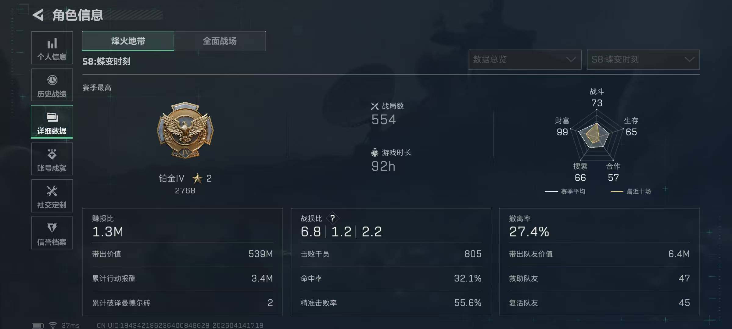 SJZEY498753三角洲行动账号详情图5